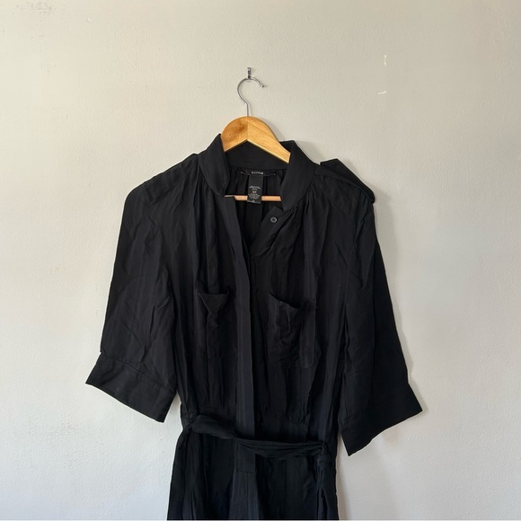 Smythe Utility Romper in Black Shadow Stripe Size Small NWOT - Picture 5 of 6